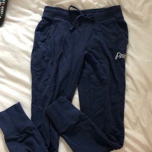 Blue PINK Victoria Secret Joggers size xs